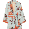 ETRO Floral-print satin wrap jacket - Jakne in plašči - 