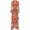 ETRO Long dress in silk crepe print - Vestidos - 