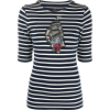 ETRO  appliqué striped T-shirt - Koszulki - krótkie - 