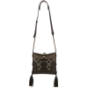 ETRO black embroidered fringe bag - Bolsas pequenas - 