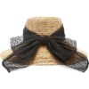 EUGENIA KIM black ribbon straw hat - Hat - 