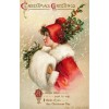 Early 20th century Christmas card - Ilustracije - 