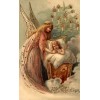 Early 20th centuy Christmas card - Illustrazioni - 