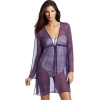 Echo Design Women's Cheetah Dress With Ties Purple - Dresses - $98.00 