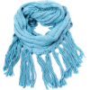 Echo Design Women's Chunky Merino Neck Ring with Fringe Lagoon Blue - Schals - $34.00  ~ 29.20€