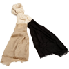 Echo Design Women's Colorblock Lightweight Wrap with A Silk Protein Finish White - Шарфы - $68.60  ~ 58.92€