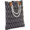 Echo Design Women's Diamond Woven Beach Bag Black - Bolsas - $98.00  ~ 84.17€