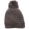 Echo Design Women's Icelandic Patchwork Texture Pom Hat Grey Heather - Cap - $16.00 