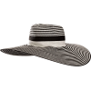 Echo Design Women's Striped Floppy Hat Black - 有边帽 - $42.00  ~ ¥281.41