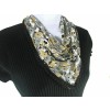 Echo Women's Juniors Square Disty Floral Jersey Neckerchief Scarf Bandana Fashion Wrap Accessory Black - Schals - $19.99  ~ 17.17€