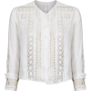 Edwardian White Linen Blouse 1900s - Long sleeves shirts - 