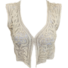 Edwardian fine ivory cotton vest 1900s - Chalecos - 