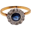 Edwardian sapphire gold ring 1900s - Obroči - 