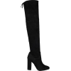 Ego Black Over Knee Boots - Сопоги - 