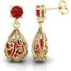 Elegant Drop Caged Earrings - Kolczyki - $399.00  ~ 342.70€