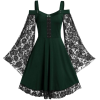 Elegant Long Sleeves Dress Retro - Kleider - 