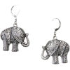 Elephant Earrings Earrings Silver - Uhani - 