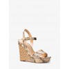 Ellen Embossed Leather Wedge - Cunhas - $228.00  ~ 195.83€