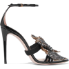 Embellished patent-leather sandals - Sandals - 