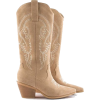 Embossing Suede Leather Boots - Botas - 