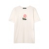 Embroidered cotton-jersey T-shirt - T-shirt - 