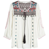 Embroidered Blouse - Srajce - dolge - 