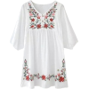 Embroidered Blouse - Tunic - 