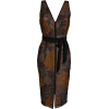 Embroidered Cocktail Sheath Dress HARLYN - sukienki - 