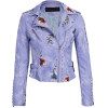 Embroidered Leather Jacket - Jacket - coats - 