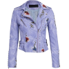 Embroidered Leather Jacket - Jacken und Mäntel - 