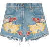  Embroidered denim short - Джинсы - 