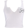 Embroidered top vest sleeveless T-shirt - Telovniki - $15.99  ~ 13.73€