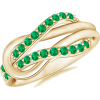 Emerald Infinity Knot Ring - Rings - $609.00 