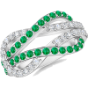 Emerald Knot Ring - Pierścionki - $1,069.00  ~ 918.15€
