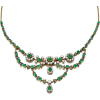 Emerald and diamond necklace circa 1900s - Necklaces - 