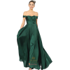 Emerald green evening gown - モデル - 