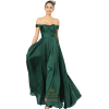 Emerald green evening gown - Pessoas - 