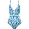 Emilio Pucci embellished printed swimsui - Kostiumy kąpielowe - 