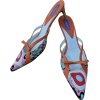 Emilio Pucci Italian Kitten Heel Orange - Sandalias - 