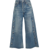 Emma High-Rise Wide-Leg Cropped Jeans - Spodnie Capri - 