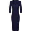 Empire Waist Half Sleeve Dress - Dresses - $42.00 