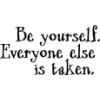be yourself - 插图用文字 - 