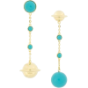 Eshvi - Turquoise chain earrings - Earrings - $229.00 