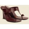 Etro 90 leather wedge sandals - Sandals - $920.00  ~ £699.21