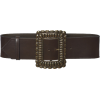 Etro Oversized Buckle Leather Belt - Belt - 