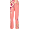 Etro high waisted floral pants peach - Capri hlače - 