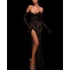 Evening black lace - Obleke - 