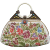 Exquisite Petit Point Jeweled Floral Eve - Hand bag - 