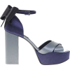 FABRIZIO VITI blue satin sandal - Sandals - 