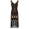 FAIRY COUPLE 1920s Gatsby Sequined Embellished Tassels Hem Flapper Dress D20S014 - Dresses - $59.99 